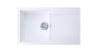 Мийка для кухні Sink Quality SINK 1KDOL 78X46X21,5 см з переливом нанограніт белый SINK.W.1KDOL.X