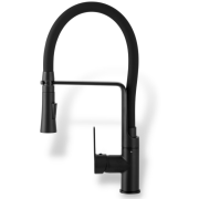 Змішувач для кухні Sink Quality Power одноважільний з гнучким виливом чорний BVsK-bk