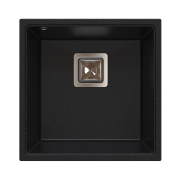 Мийка для кухні Sink Quality Argon 1KBO 50 42x42x22,5 з переливом нанограніт графіт ARG.G.1KBO.50
