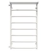 Сушка для рушників водяна Deffi Трапеція з полицею П8 500х900 бічне ліве підключення білий C.TP.90.50.8.W.B