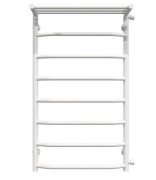 Сушка для рушників водяна Deffi Трапеція з полицею П8 500х900 бічне праве підключення білий C.TP.90.50.8.W.C