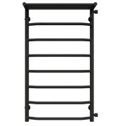 Сушка для рушників водяна Deffi Трапеція з полицею П8 500х900 бічне праве підключення чорний C.TP.90.50.8.B.C