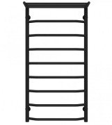 Сушка для рушників водяна Deffi Трапеція з полицею П9 500х1000 бічне праве підключення чорний C.TP.100.50.9.B.C