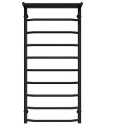 Сушка для рушників водяна Deffi Трапеція з полицею П10 500х1100 нижнє підключення чорний C.TP.110.50.10.B.A