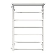 Сушка для рушників водяна Deffi Трапеція з полицею П7 500х800 бічне ліве підключення білий C.TP.80.50.7.W.B