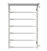 Сушка для рушників водяна Deffi Трапеція з полицею П7 500х800 бічне праве підключення білий C.TP.80.50.7.W.C