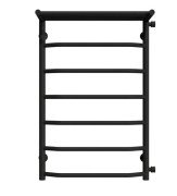 Сушка для рушників водяна Deffi Трапеція з полицею П7 500х800 бічне праве підключення чорний C.TP.80.50.7.B.C