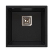 Мийка для кухні Sink Quality Argon 1KBO 50 42x42x22,5 з переливом нанограніт графіт ARG.G.1KBO.50