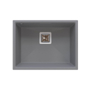 Мийка для кухні Sink Quality Argon 1KBO 60 55x42x22,5 з переливом нанограніт сірий ARG.D.1KBO.60