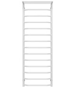 Сушка для рушників водяна Deffi Трапеція з полицею П14 500х1500 бічне праве підключення білий C.TP.150.50.14.W.C