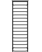 Сушка для рушників водяна Deffi Трапеція з полицею П16 500х1700 бічне праве підключення чорний C.TP.170.50.16.B.C