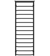 Сушка для рушників водяна Deffi Трапеція з полицею П14 500х1500 бічне праве підключення чорний C.TP.150.50.14.B.C
