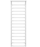 Полотенцесушитель водяной Deffi Трапеция с полкой П15 500х1600 боковое правое подключение белый C.TP.160.50.15.W.A