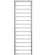 Сушка для рушників водяна Deffi Трапеція з полицею П15 500х1600 бічне ліве підключення хром C.TP.160.50.15.C.B