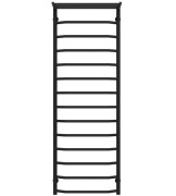Сушка для рушників водяна Deffi Трапеція з полицею П15 500х1600 бічне праве підключення чорний C.TP.160.50.15.B.C
