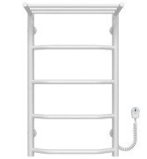 Електрична сушарка для рушників Deffi Трапеція з полицею П5 400х700 праве підключення білий C.TP.70.40.5.E.W.R.5