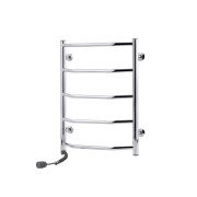 Электрический полотенцесушитель Kroner Трапеция 600х500/5 EL левое подключение нерж.сталь хром ДТ08ЕR