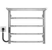 Електрична сушарка для рушників Deffi Трапеція з полицею П5 500х500 ліве підключення JD03 хром C.TP.50.50.5.E.C.L.1