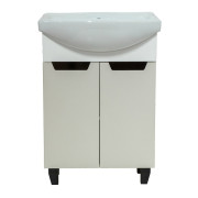 Тумба под раковину Vivia Poli Д2 60х34 см комбинируется с раковиной Церсания 60 МДФ/ДСП сливки браш А0050606