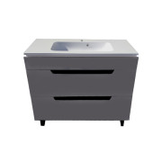 Тумба під раковину Vivia Poli Ш2 100х42 см комбінується з раковиной Frate 100 МДФ/ДСП граніт А0051137