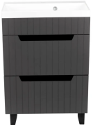 Тумба під раковину Vivia Brut Ш-2 60х42 під раковину IDEA 60 ДСП/МДФ сірий А0055353