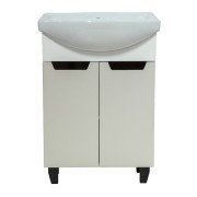 Тумба під раковину Vivia Poli Д2 60х34 см комбінується з раковиною Церсанія 60 МДФ/ДСП браш вершковий А0050606