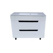 Тумба під раковину Vivia Poli Ш2 100х42 см комбінується з раковинами Como 100/Cers 100 МДФ/ДСП білий А0051129