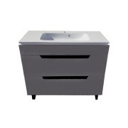 Тумба під раковину Vivia Poli Ш2 100х42 см комбінується з раковиной Frate 100 МДФ/ДСП граніт А0051137