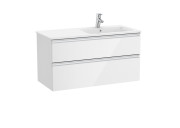 Тумба с раковиной Roca GAP Unik 100x46 см ДСП белый глянец A851482806
