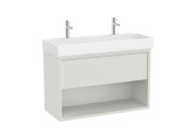 Тумба з раковиною Roca Tura Unik 43х100 МДФ матовий білий A852038558