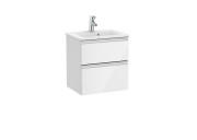 Тумба с раковиной Roca GAP Unik 50x38 см ДСП белый глянец A851494806