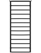 Полотенцесушитель водяной Deffi Юность П13 500х1300 нижнее подключение черный C.YU.130.50.13.B.A