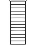 Сушка для рушників водяна Deffi Юність П14 500х1400 бічне ліве підключення чорний C.YU.140.50.14.B.B