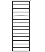 Сушка для рушників водяна Deffi Юність П15 500х1500 бічне ліве підключення чорний C.YU.150.50.15.B.B