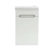 Тумба под раковину Vivia Мини Д1 R 40х22 см комбинируется с раковиной Комо 40 МДФ/ДСП белый А0045714