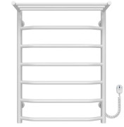 Електрична сушарка для рушників Deffi Трапеція з полицею П7 500х700 праве підключення білий C.TP.60.50.5.E.W.R.5