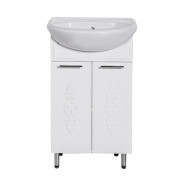 Тумба под раковину Vivia Анжелика Д2 55х30,8 см комбинируется с раковинами Изео/Церсания 55 МДФ/ДСП белый А0048500