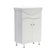 Тумба під раковину Vivia Хвиля Д2 50х31 см комбінується з раковинами Ізео/Церсанія 50 МДФ/ДСП білий