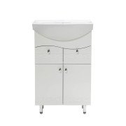 Тумба під раковину Vivia Хвиля Д2Ш2 55х31 см комбінується з раковинами Ізео/Церсанія 55 МДФ/ДСП білий А0020167