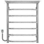 Електрична сушарка для рушників Deffi Трапеція з полицею П7 500х700 ліве підключення хром C.TP.60.50.5.E.C.L.5