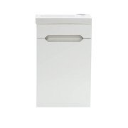 Тумба під раковину Vivia Міні Д1 R 40х22 см комбінується з раковиною Комо 40 МДФ/ДСП білий А0045714