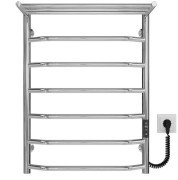 Електрична сушарка для рушників Deffi Трапеція з полицею П7 500х700 праве підключення JD03 хром C.TP.70.50.7.E.C.R.1