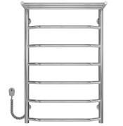 Електрична сушарка для рушників Deffi Трапеція з полицею П7 500х800 ліве підключення хром C.TP.80.50.7.E.C.L.5