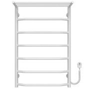 Електрична сушарка для рушників Deffi Трапеція з полицею П7 500х800 праве підключення білий C.TP.80.50.7.E.W.R.5