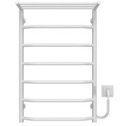 Електрична сушарка для рушників Deffi Трапеція з полицею П7 500х800 праве підключення WD03 білий C.TP.80.50.7.E.W.R.3