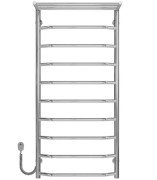 Електрична сушарка для рушників Deffi Трапеція з полицею П10 500х1100 ліве підключення хром C.TP.110.50.10.E.C.L.5