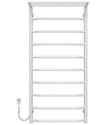 Електрична сушарка для рушників Deffi Трапеція з полицею П10 500х1100 ліве підключення білий C.TP.110.50.10.E.W.L.5