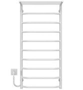 Електрична сушарка для рушників Deffi Трапеція з полицею П10 500х1100 ліве підключення WD03 білий C.TP.110.50.10.E.W.L.3