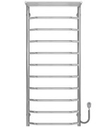 Електрична сушарка для рушників Deffi Трапеція з полицею П11 500х1200 праве підключення хром C.TP.120.50.11.E.C.R.5