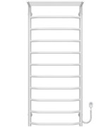 Електрична сушарка для рушників Deffi Трапеція з полицею П11 500х1200 праве підключення білий C.TP.120.50.11.E.W.R.5